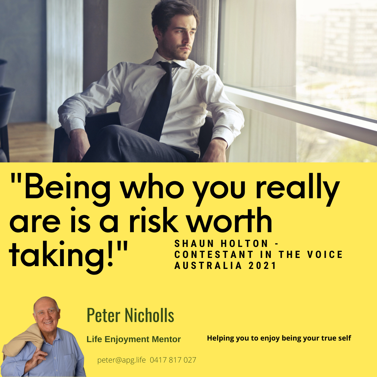 Being who you really are is a risk worth taking